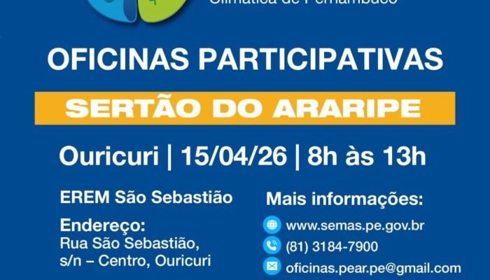 Ouricuri recebe oficina para enfrentar mudanças climáticas