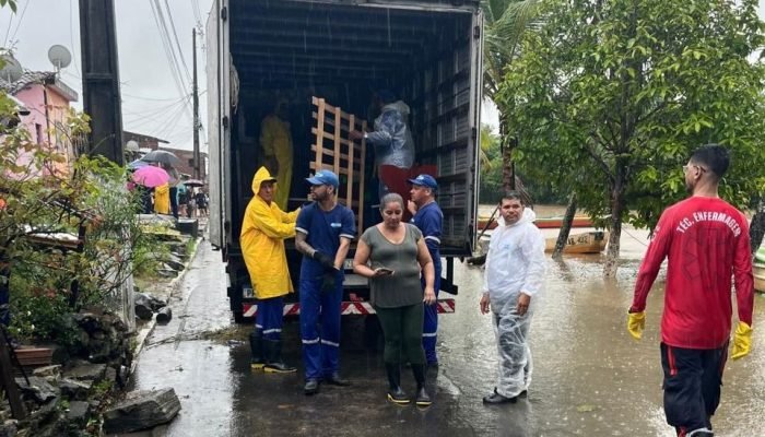 Chuvas intensas em Goiana levam 500 pessoas a abrigos temporários