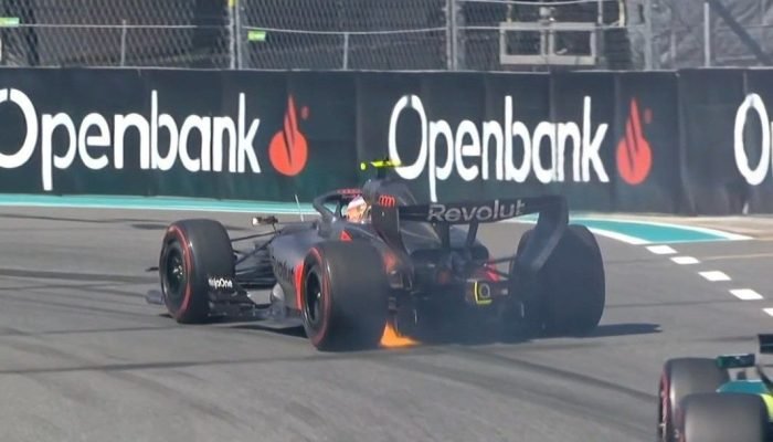 Carro de Gabriel Bortoleto pega fogo e piloto larga em último no GP de Miami