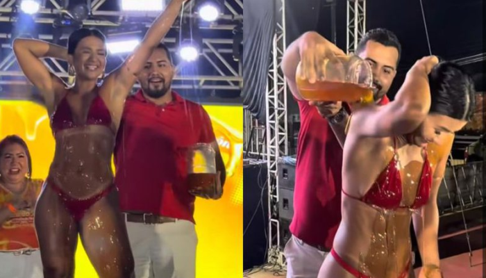Prefeito realiza tradicional banho de mel em evento cultural