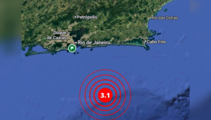 Novo tremor de terra atinge costa do Rio de Janeiro