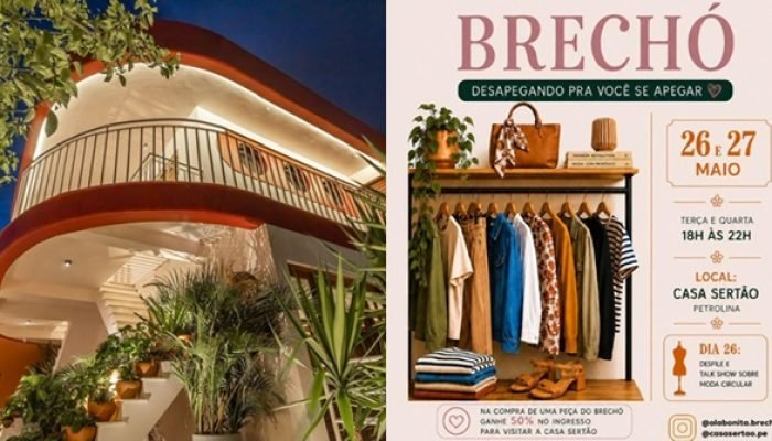 Casa Sertão promove evento de moda circular em Petrolina