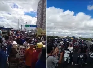 Agricultores bloqueiam ponte em protesto contra demarcação ambiental