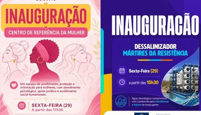 Santa Maria da Boa Vista inaugura dessalinizador e centro para mulheres