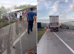 Tragédia na Br-116: colisão deixa 16 mortos na Bahia