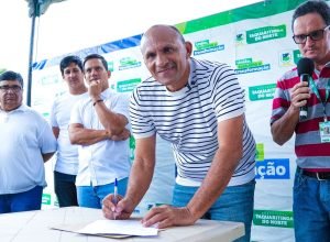 Gena Lins inicia revitalização da entrada de Taquaritinga do Norte com ordem de serviço