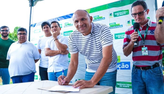 Gena Lins inicia revitalização da entrada de Taquaritinga do Norte com ordem de serviço