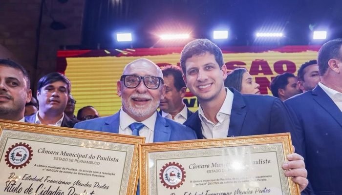 Francismar Pontes e João Campos são homenageados em Paulista