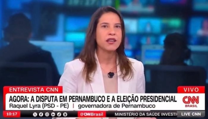 Raquel Lyra se pronuncia sobre fake news em entrevista à CNN
