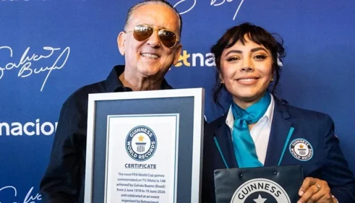 Narrador brasileiro entra para o Guinness com recorde em Copas do Mundo