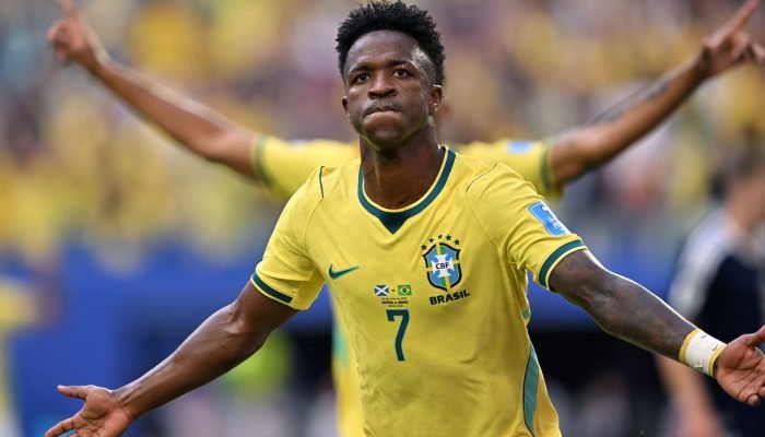 Vini Jr. busca recorde de artilharia em Copas desde Ronaldo