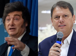 Tarcísio de Freitas homenageia presidente argentino Javier Milei com Ordem do Ipiranga