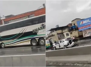 Infarto de motorista provoca engavetamento com 22 veículos na Dutra