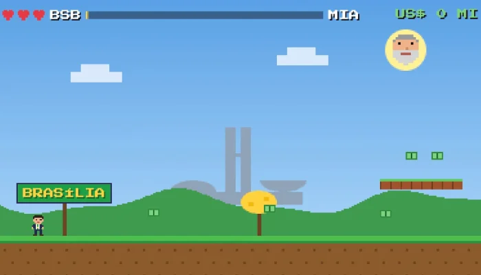 Jogo satírico inspirado em Mario destaca figuras políticas brasileiras