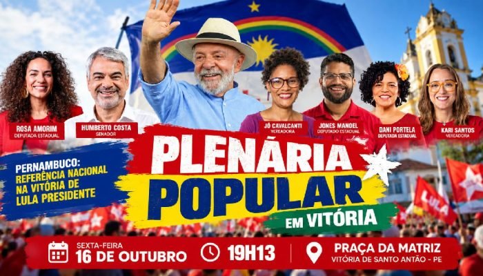 Lideranças políticas se reúnem em Vitória de Santo Antão em apoio a Lula