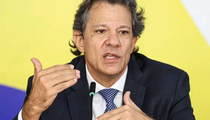 Brasília (DF), 12/03/2026 - O então ministro da Fazenda, Fernando Haddad, durante entrevista co...