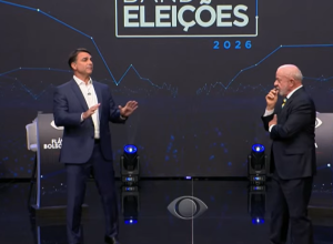 Lula propõe economia verde enquanto Flávio foca em internet no debate