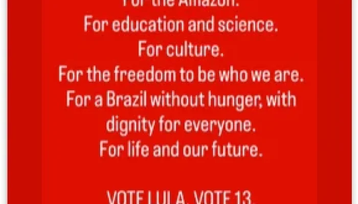 Madonna e outros artistas internacionais apoiam Lula em campanha de reeleição