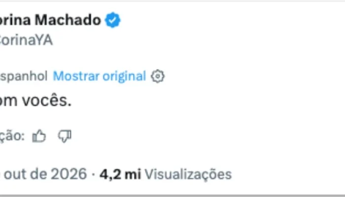 María Corina Machado retorna à Venezuela em meio a incertezas políticas