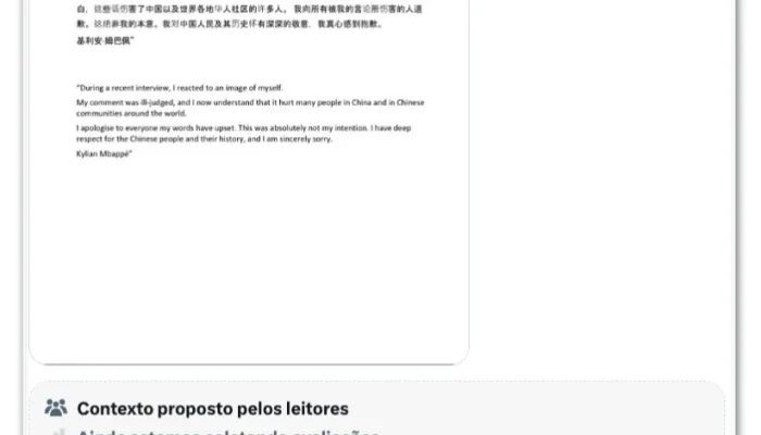 Mbappé perde patrocínios chineses após polêmica com meme de Mao Tsé-Tung