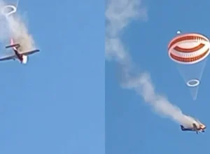 Paraquedas de avião salva piloto em emergência em Minas Gerais