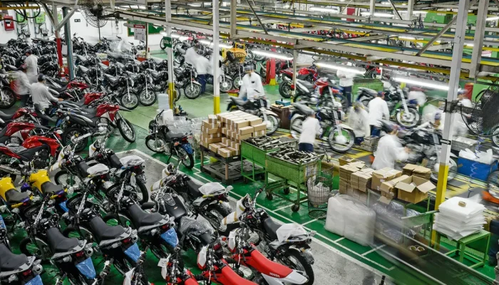 Produção de motocicletas atinge maior nível desde 2008 com crescimento de 10%