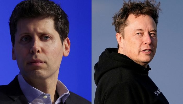 Sam Altman e Elon Musk (Foto: REUTERS/Carlos Barria e Nathan Howard)