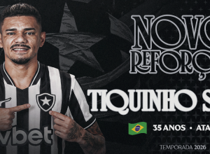 Tiquinho Soares retorna ao Botafogo com contrato até 2026