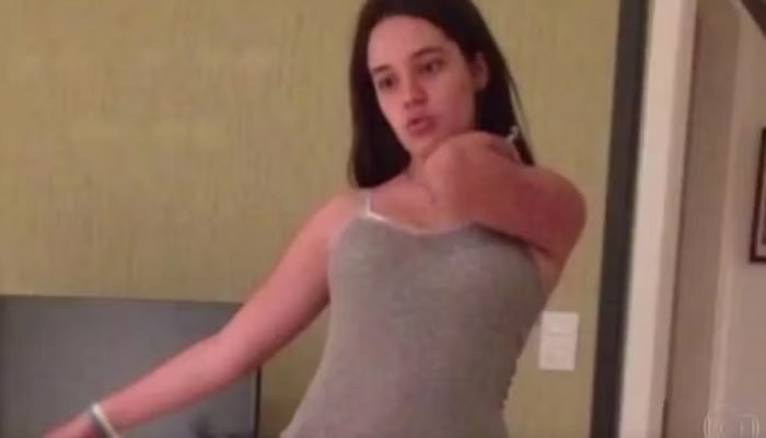 Victoria Mafra Natalini, de 17 anos, foi assassinada por asfixia — Foto: Reprodução/TV Globo