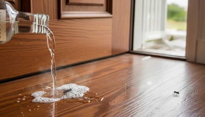 Descubra por que derramar vinagre na porta de entrada é recomendado.