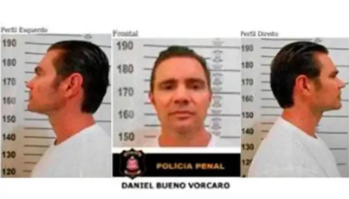 Ex-banqueiro Daniel Vorcaro após ser preso. Foto: Polícia Civil/Reprodução