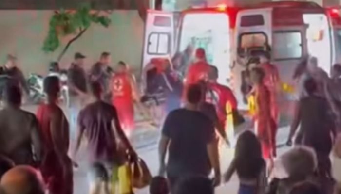 Corpo de Bombeiros atuou no resgate das irmãs, mas a mais velha não resistiu - Reprodução/Red...